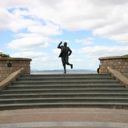 Visiting Eric Morecambe Statue